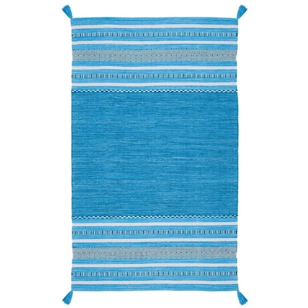 Safavieh 2 ft.-6 in. x 6 ft. Montauk Bohemian Rectangle Rug, Blue & Grey MTK215M-28